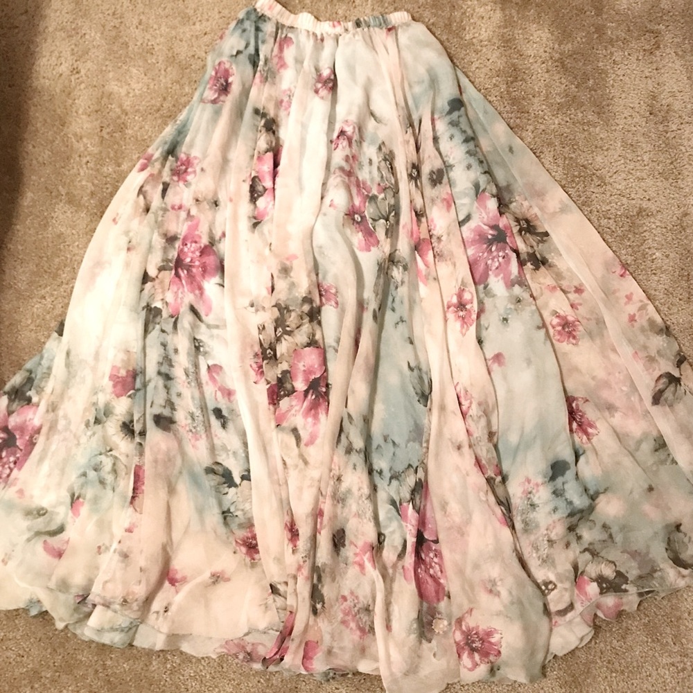 Floral Maxi Skirt
